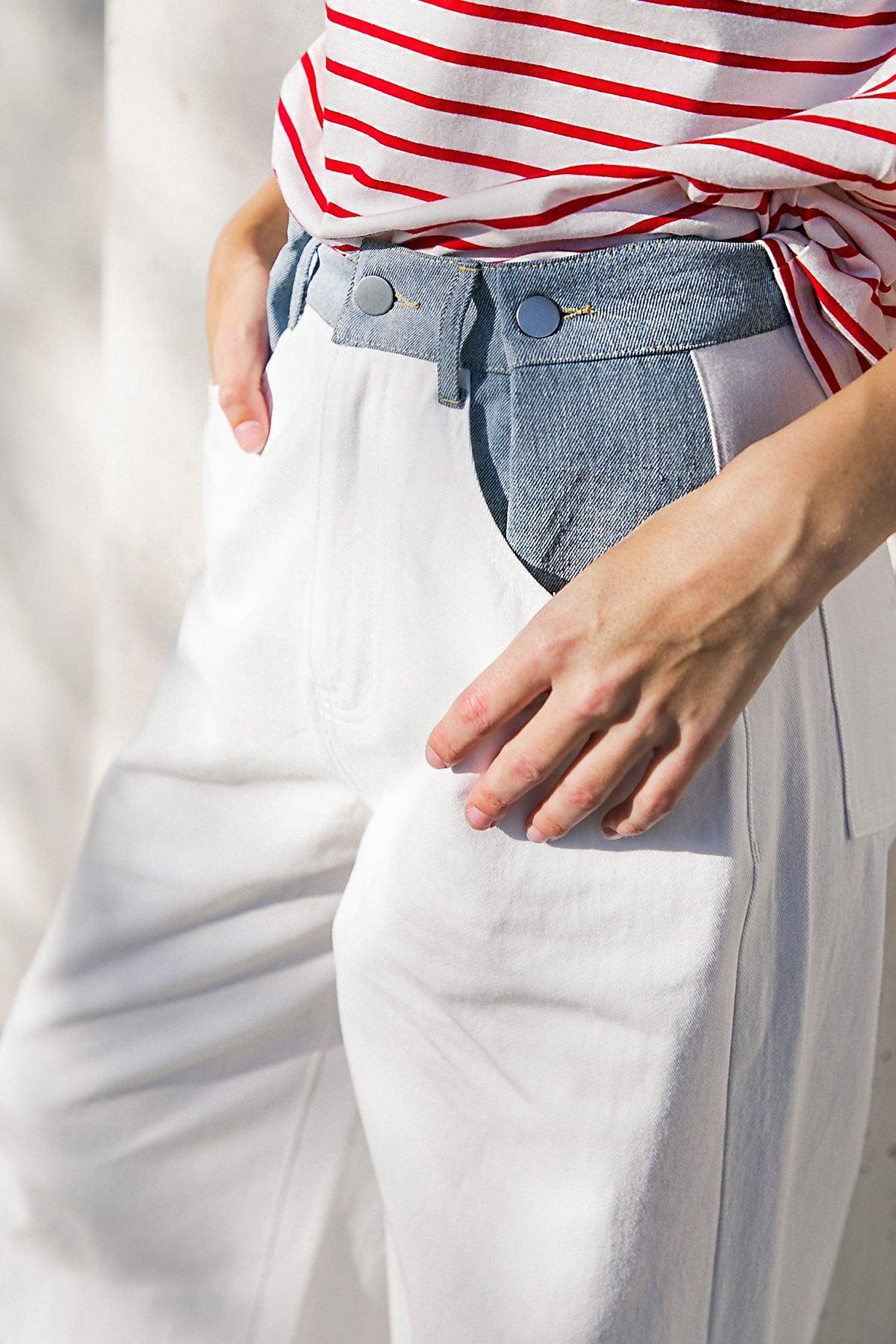 Claim to Fame Denim Twill Pants in 20whi12 — Soul Flow Apparel