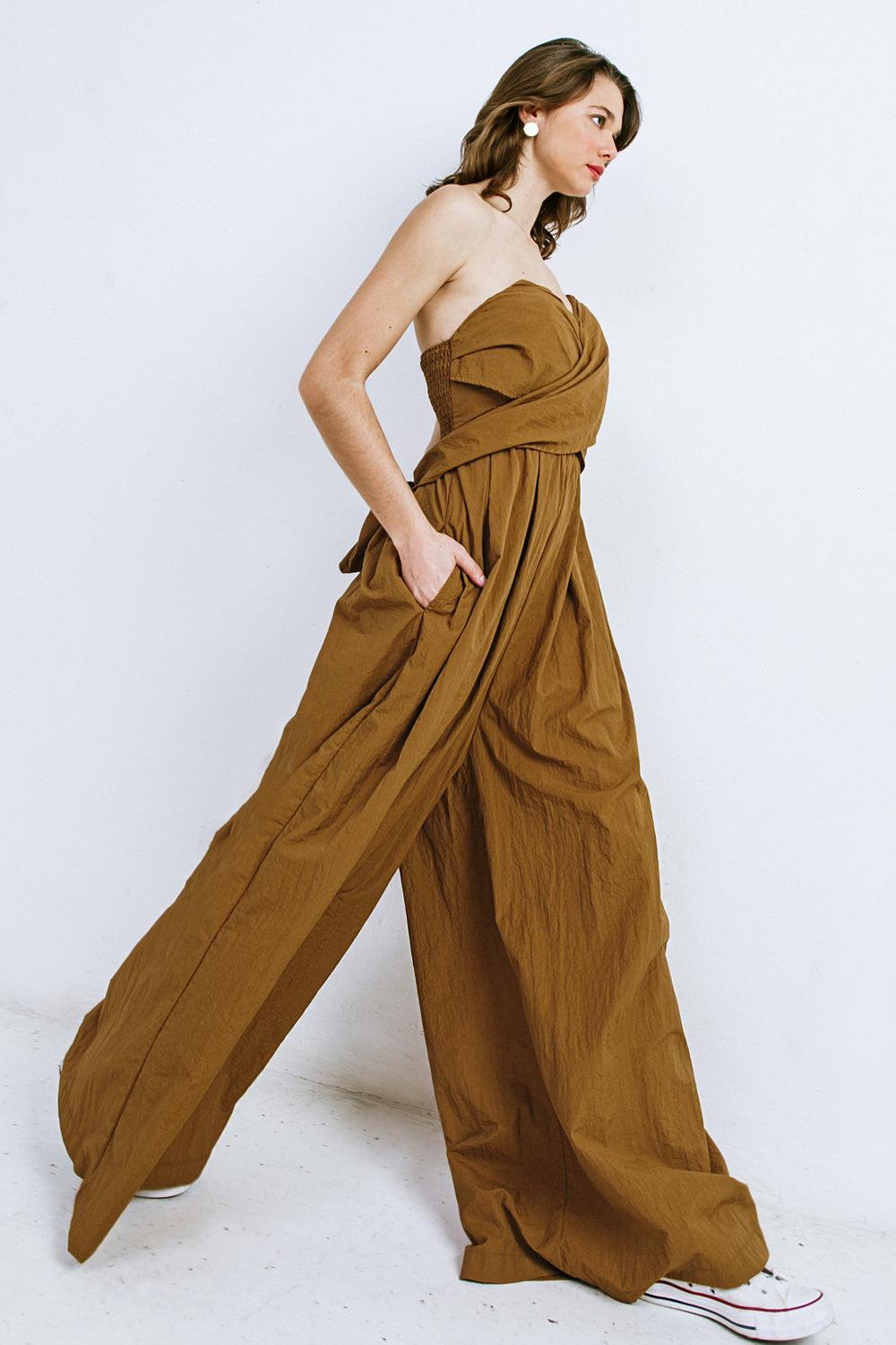 Think About Me Woven Jumpsuit in 20cam9 — Soul Flow Apparel