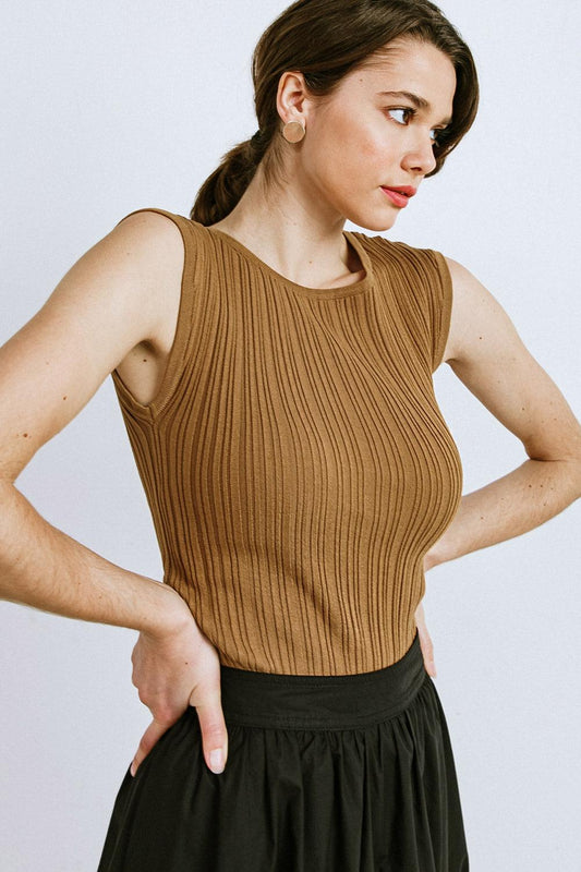 Set the Pace Knit Top in 20cam7 — Soul Flow Apparel
