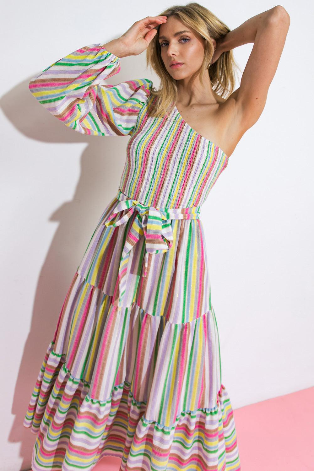 No Matter Where I Go Woven Midi Dress in 20pin 20gre 20blu4 — Soul Flow Apparel