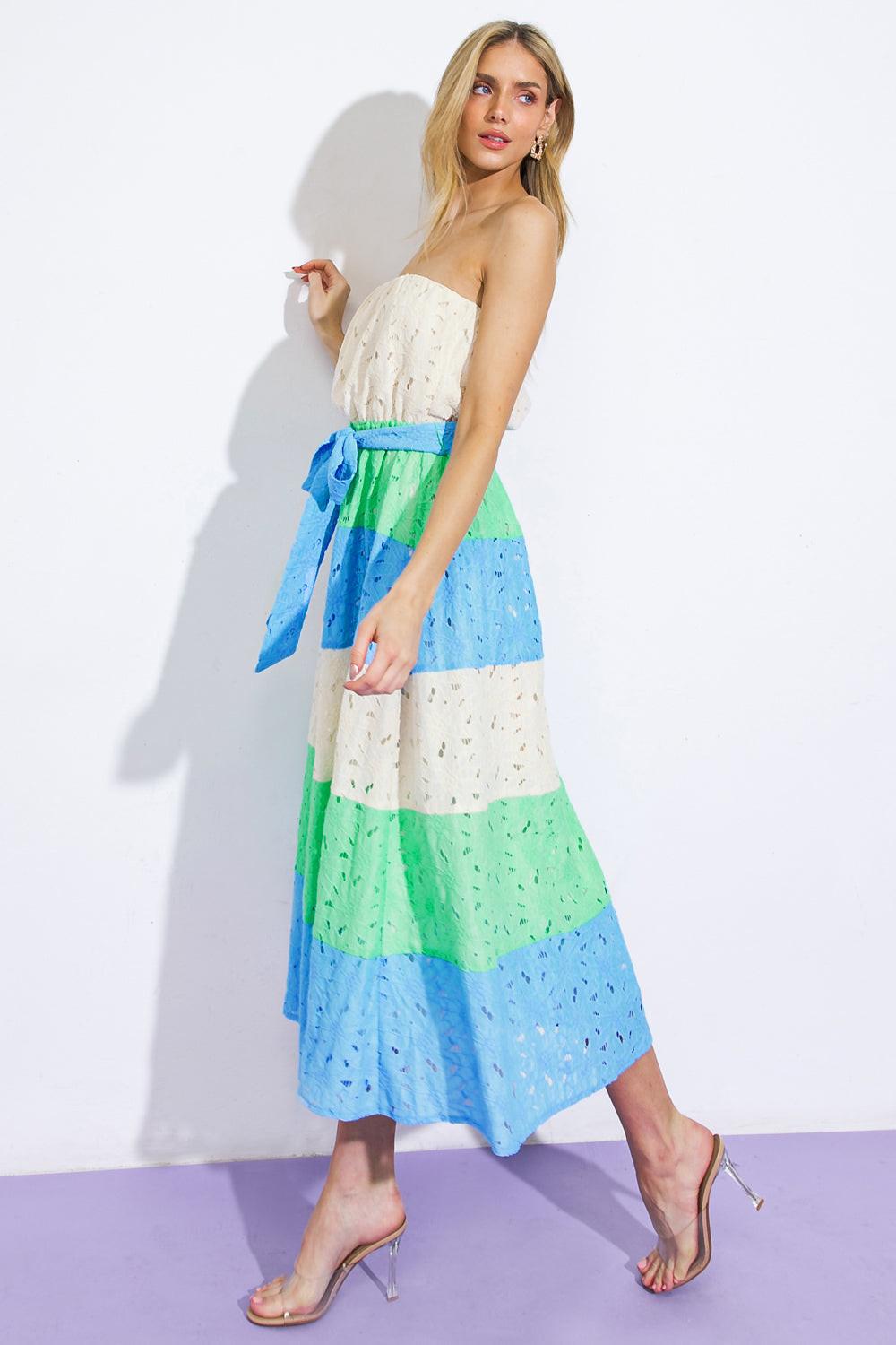 Take Me to Cabo Woven Midi Dress in 20ivo 20blu10 — Soul Flow Apparel
