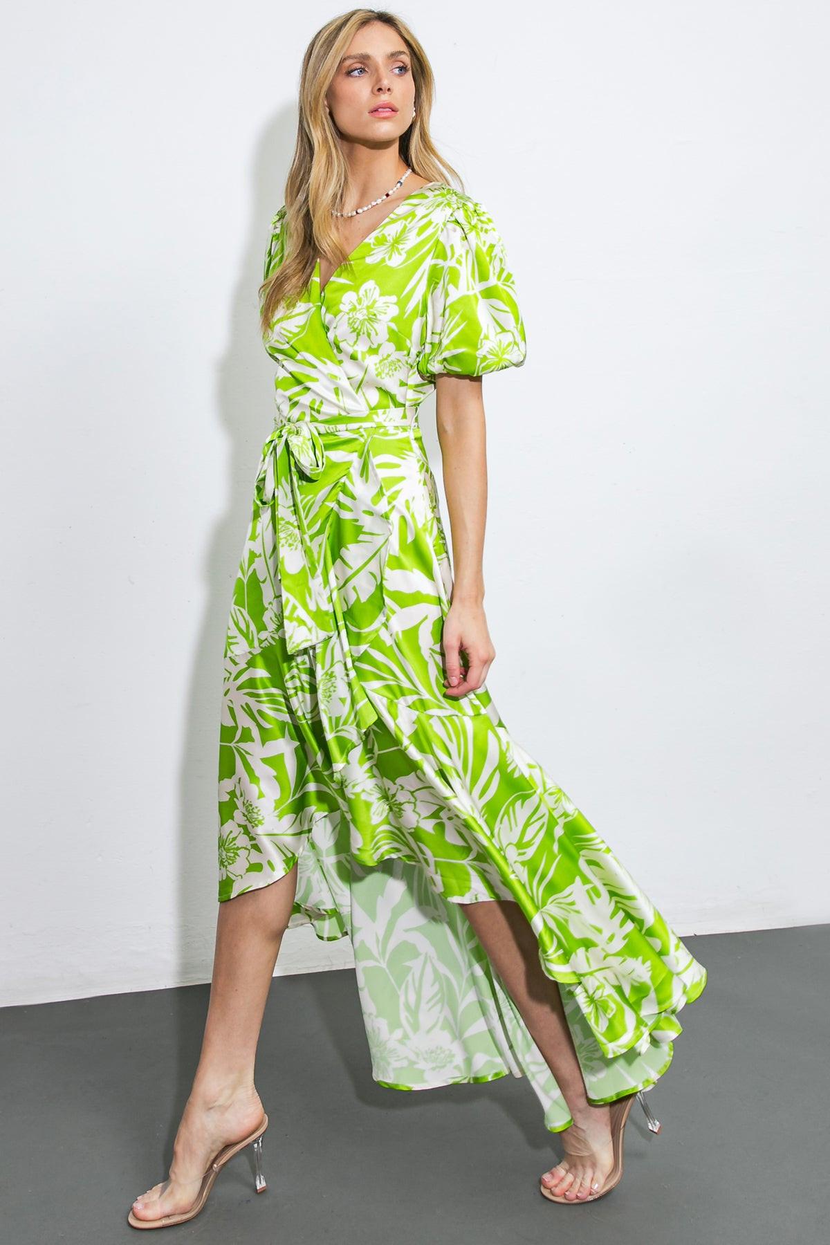 Only Tonight Woven Midi Dress in 20lim5 — Soul Flow Apparel