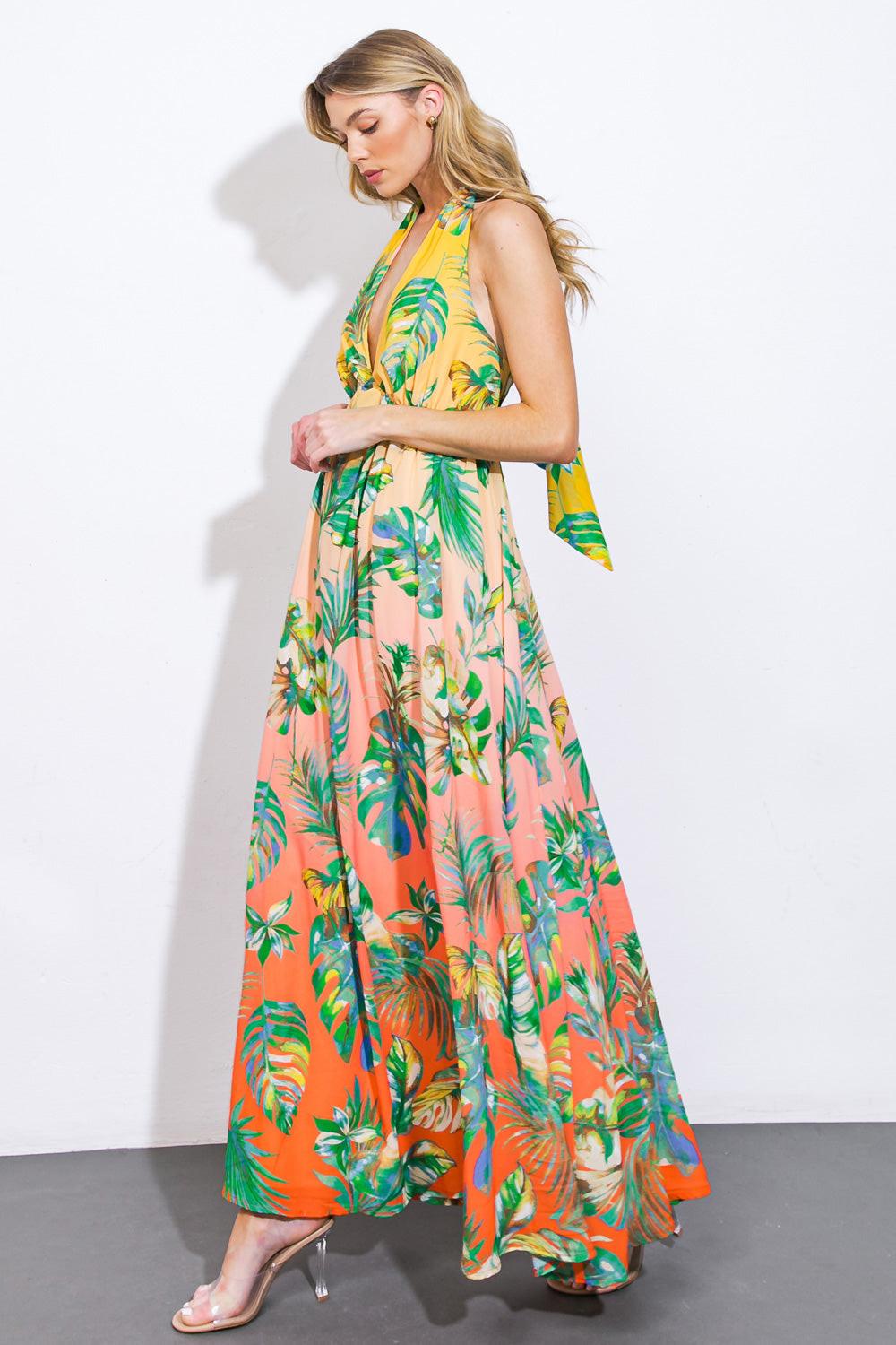 Adorable Days Woven Maxi Dress in 20yel 20cora11 — Soul Flow Apparel