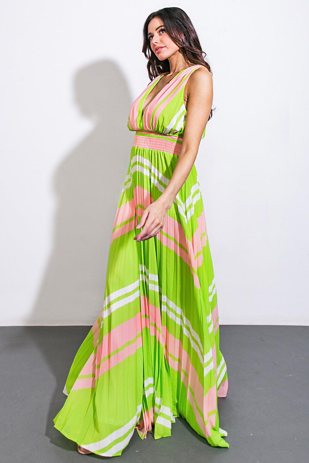 A Quick Trip Woven Maxi Dress in 20gre 20peac8 — Soul Flow Apparel