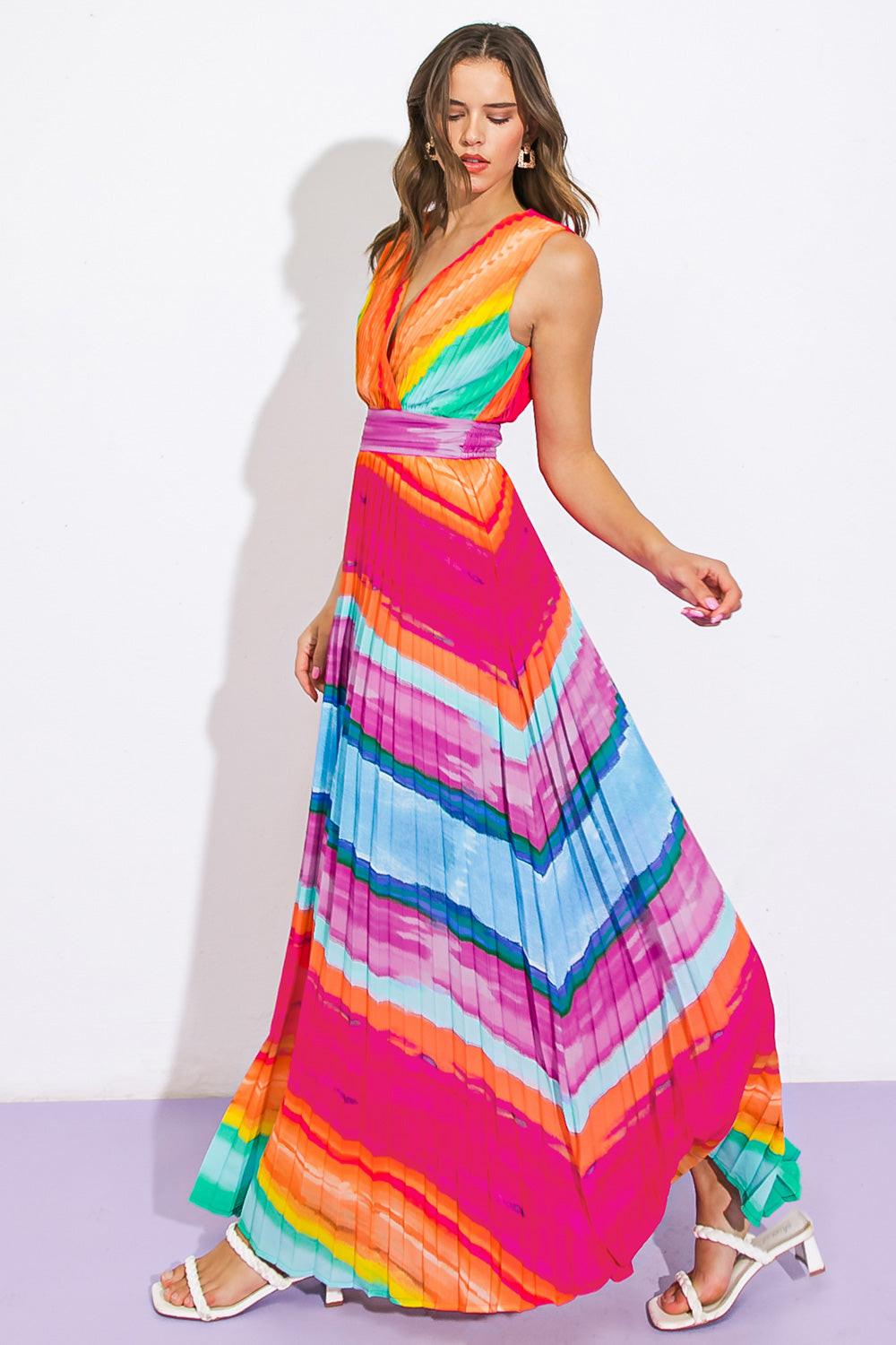 Shore Vacays Woven Maxi Dresss in 20fuc 20blu10 — Soul Flow Apparel