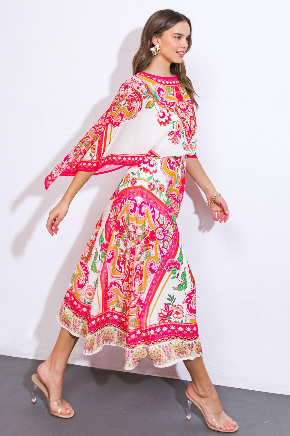 Stuck on You Woven Midi Dress in 20ivo 20fuc13 — Soul Flow Apparel