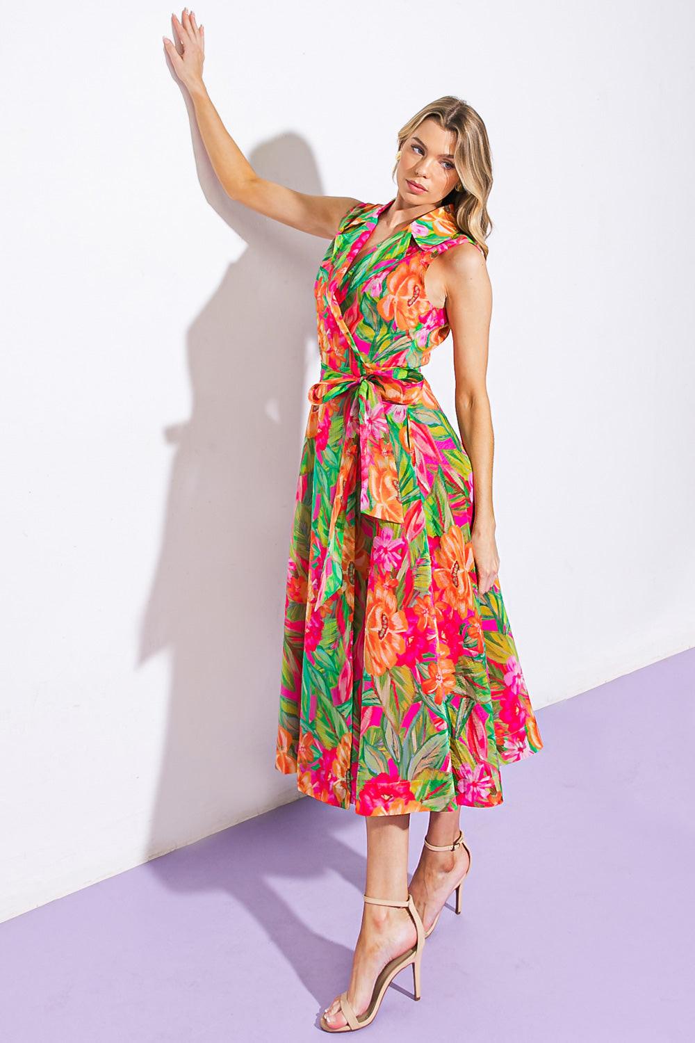 Everyday Dreams Woven Midi Dress in 20ora 20pin8 — Soul Flow Apparel