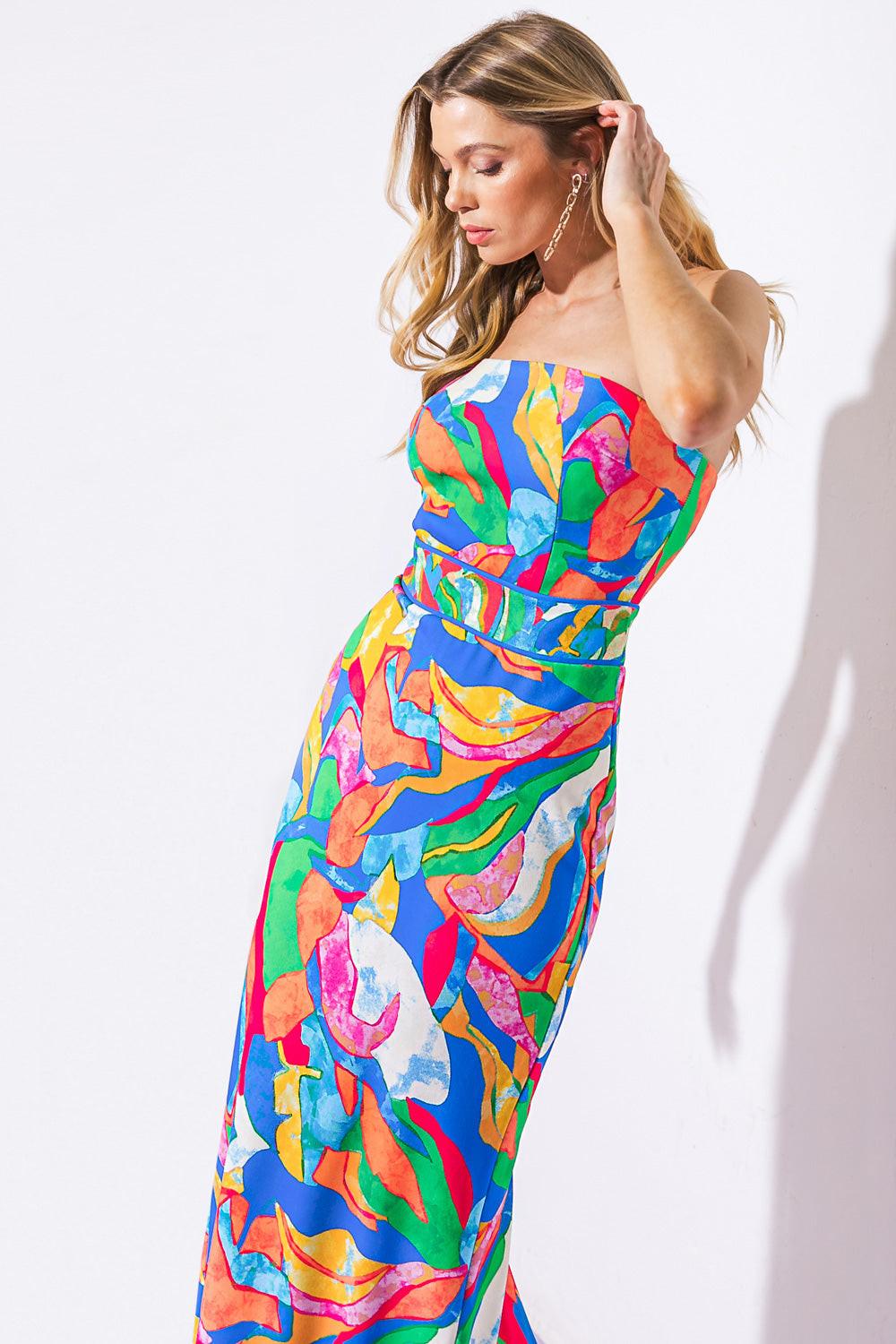 Seeking Sun Ponti Midi Dress in 20blu8 — Soul Flow Apparel