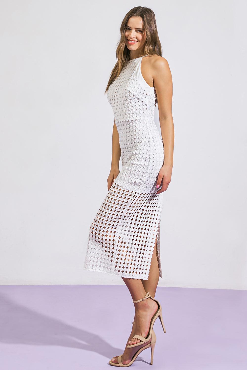 Thankful Soul Woven Midi Dress in 20whi15 — Soul Flow Apparel