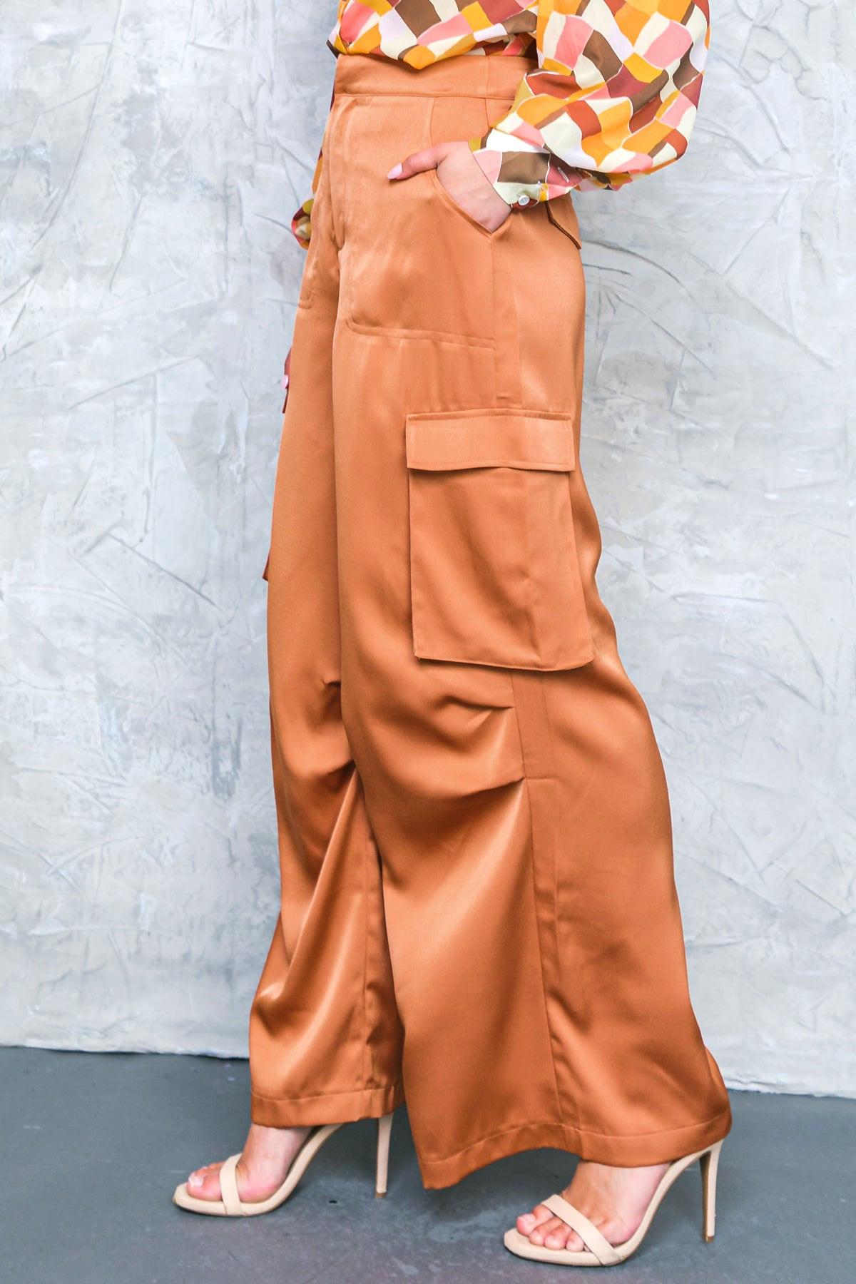 Graceful Movements Wide Leg Pants with Pockets for Everyday Wear in 20bro10 — Soul Flow Apparel
