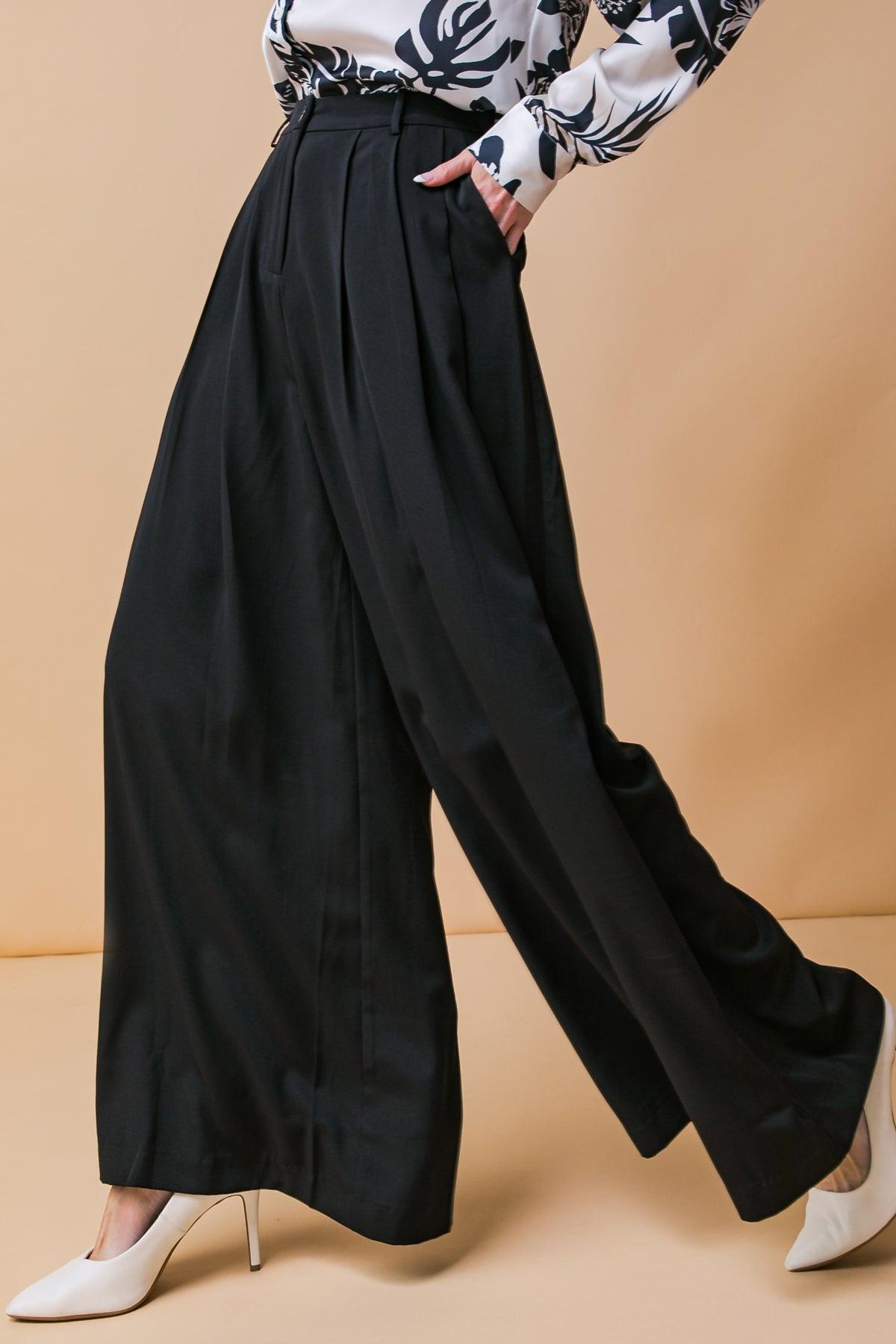 Throw It Back Woven Pants in 20bla10 — Soul Flow Apparel