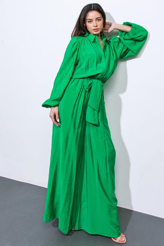 Ready for Today Woven Jumpsuit in 20gre17 — Soul Flow Apparel