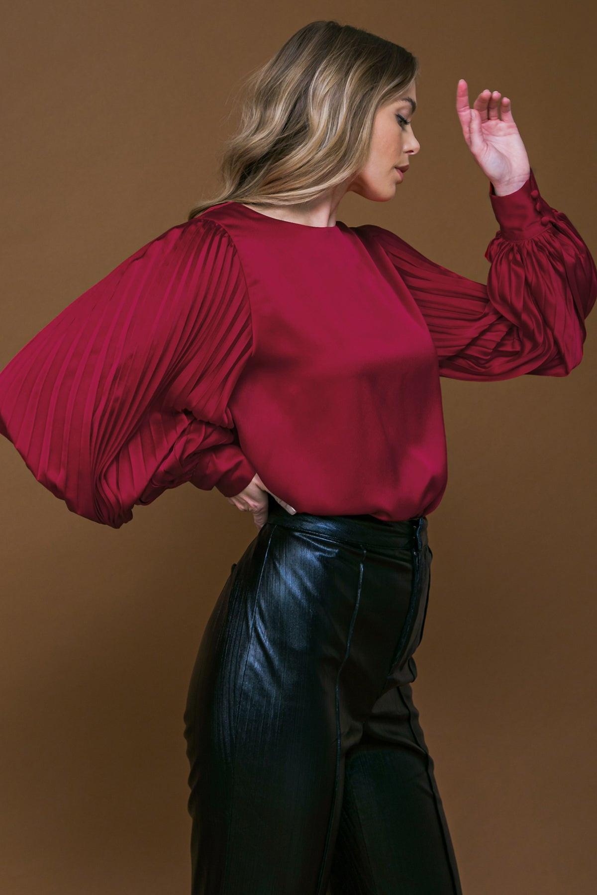 Like the First Time Woven Top in 20red37 — Soul Flow Apparel