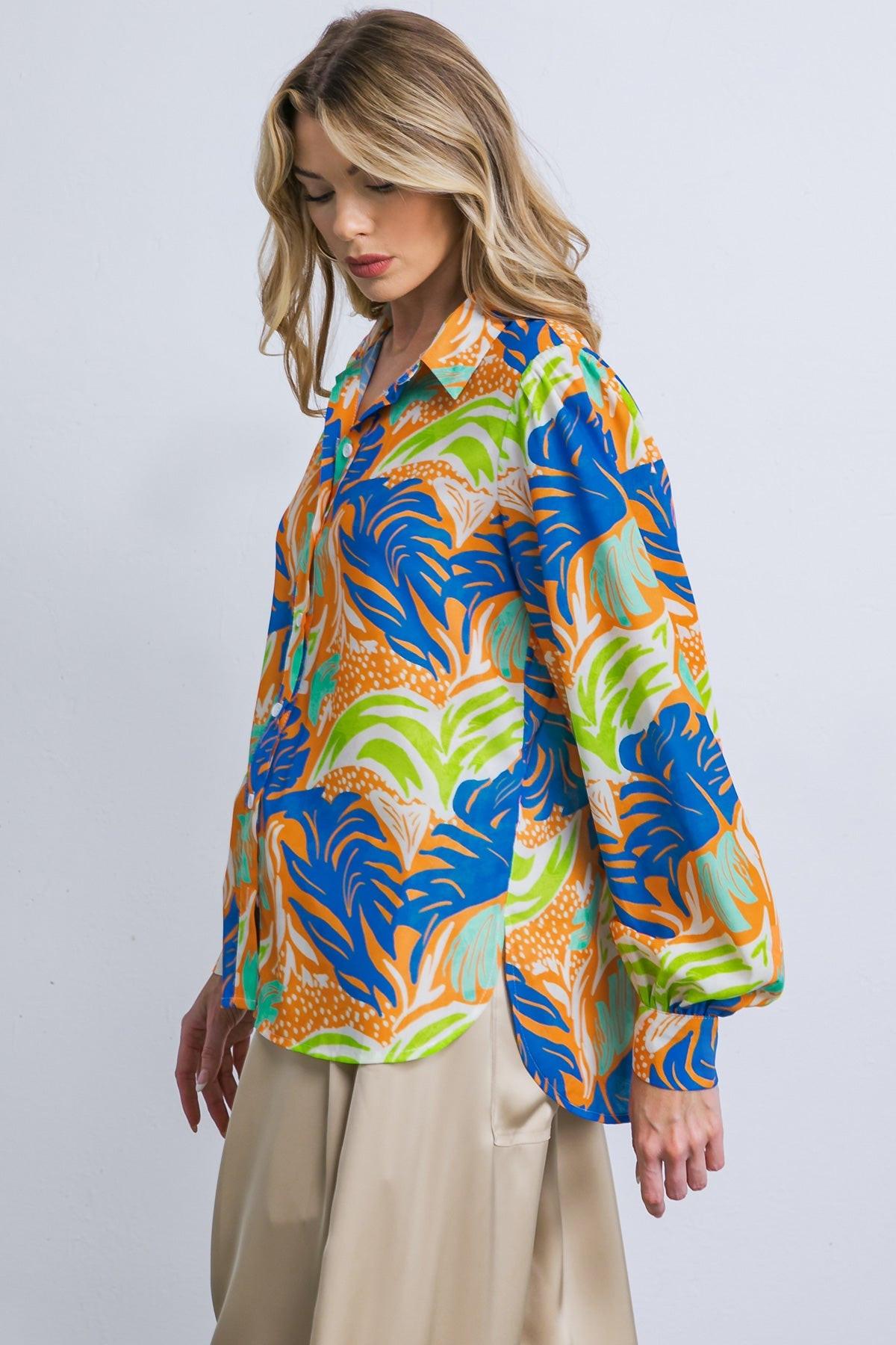 Esteemed Moment Woven Top in 20ora 20blu5 — Soul Flow Apparel