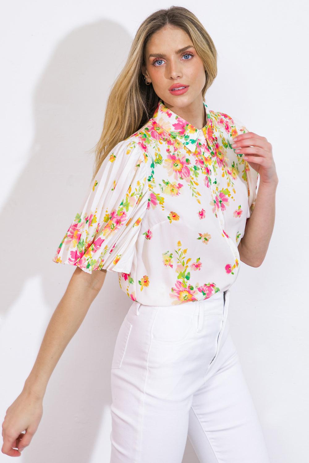 Don't Overthink It Woven Top in 20ivo 20pin13 — Soul Flow Apparel