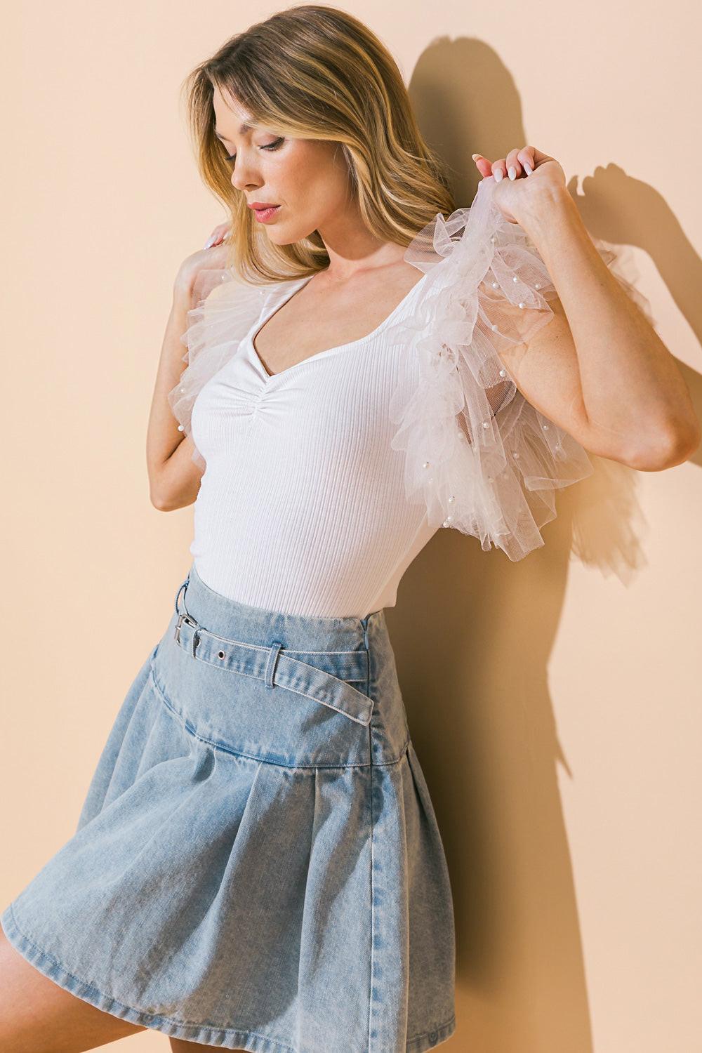 Make It Work Knit Bodysuit in 20off 20whi19 — Soul Flow Apparel