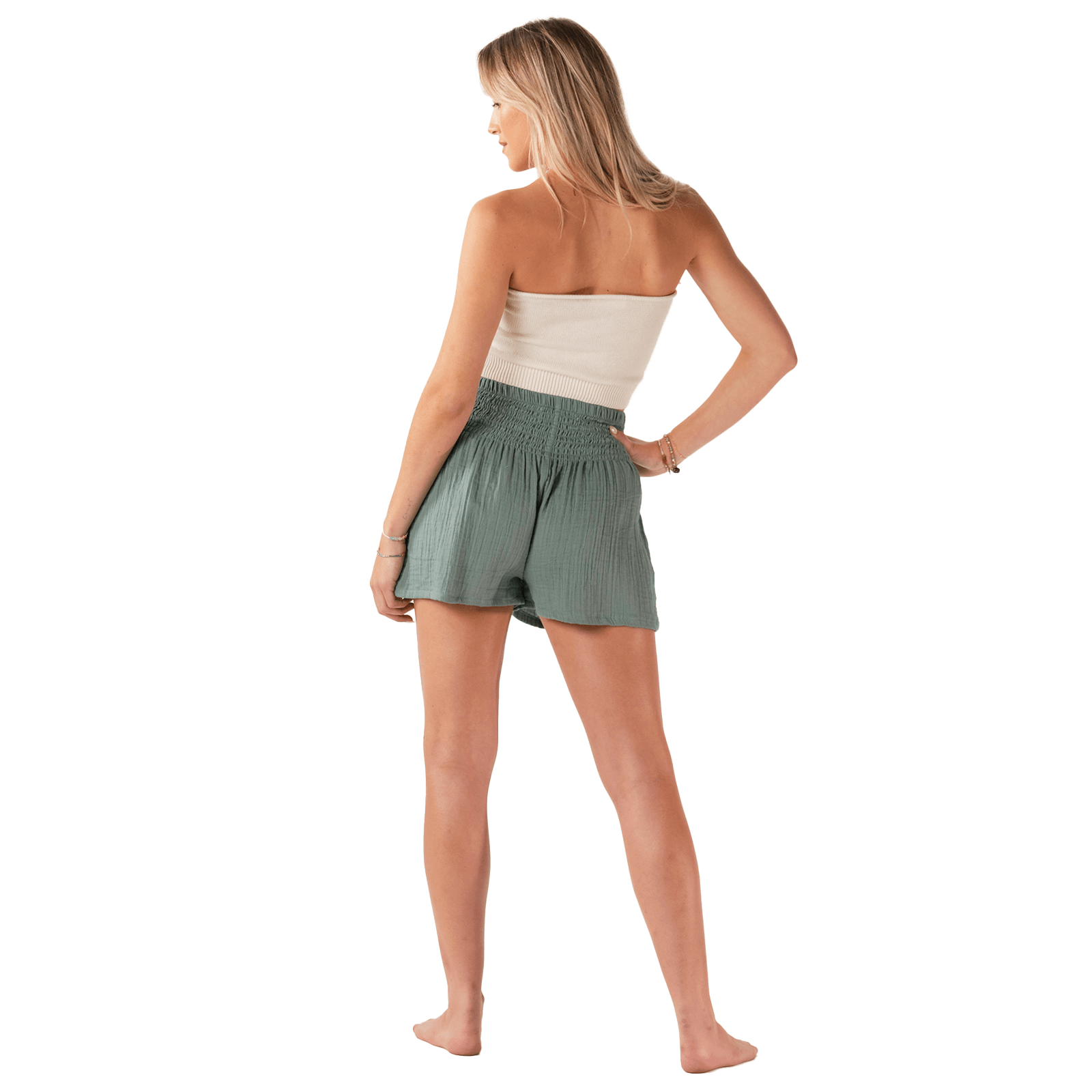 Sage Cotton Shorts — Soul Flow Apparel