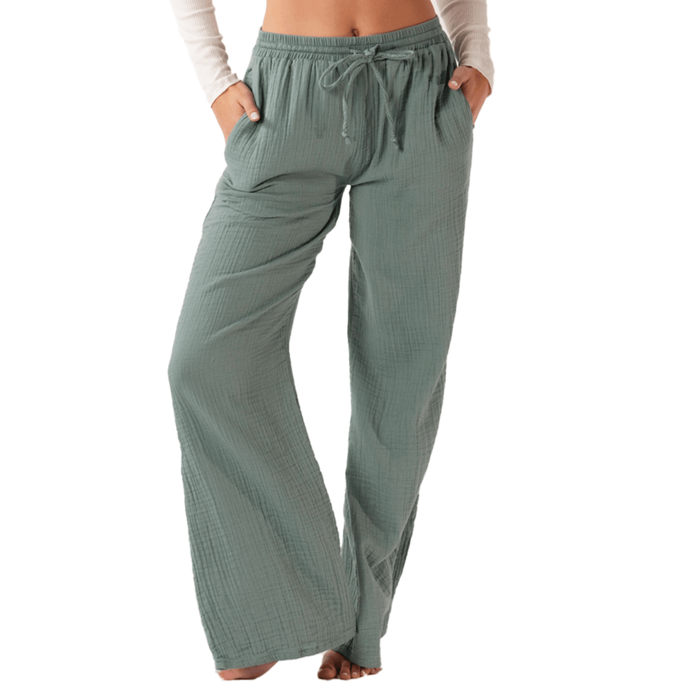 Sage Cotton Cabana Pants — Soul Flow Apparel