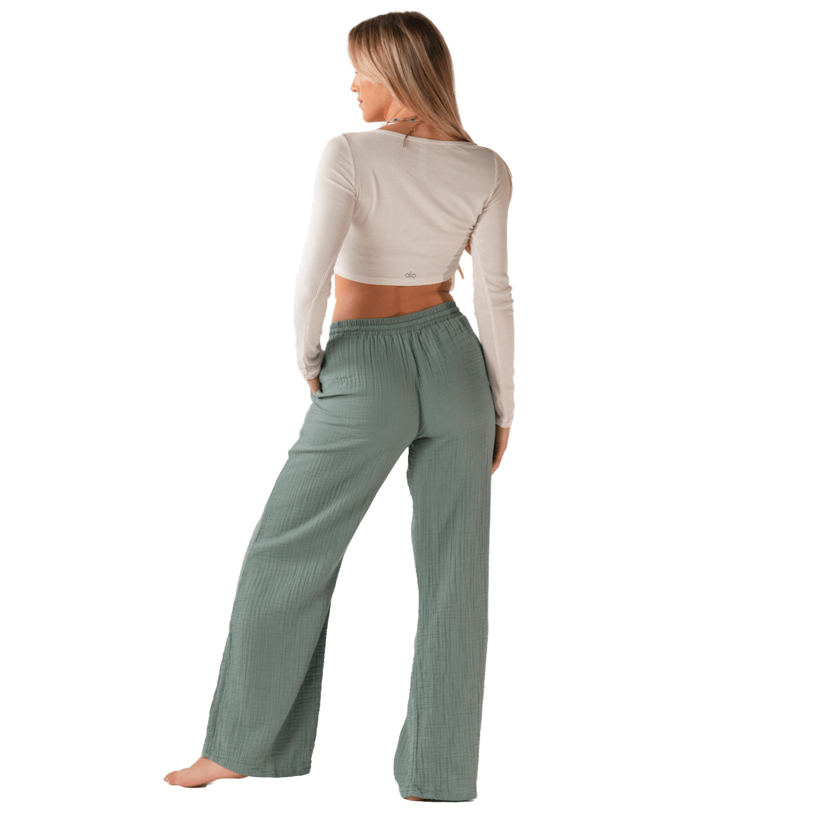 Sage Cotton Cabana Pants — Soul Flow Apparel