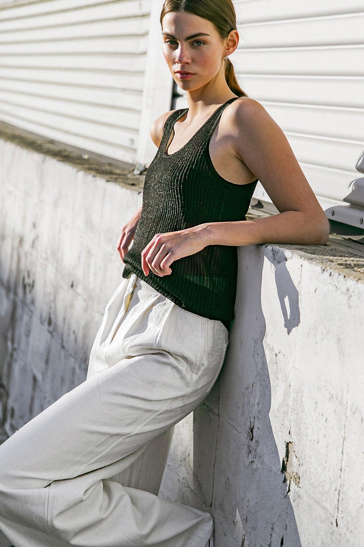 Blissful Love Woven Tank Top — Soul Flow Apparel