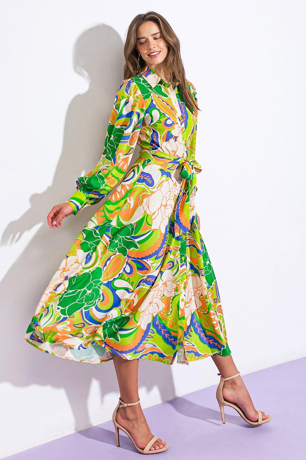 Desirable Style Woven Midi Dress — Soul Flow Apparel