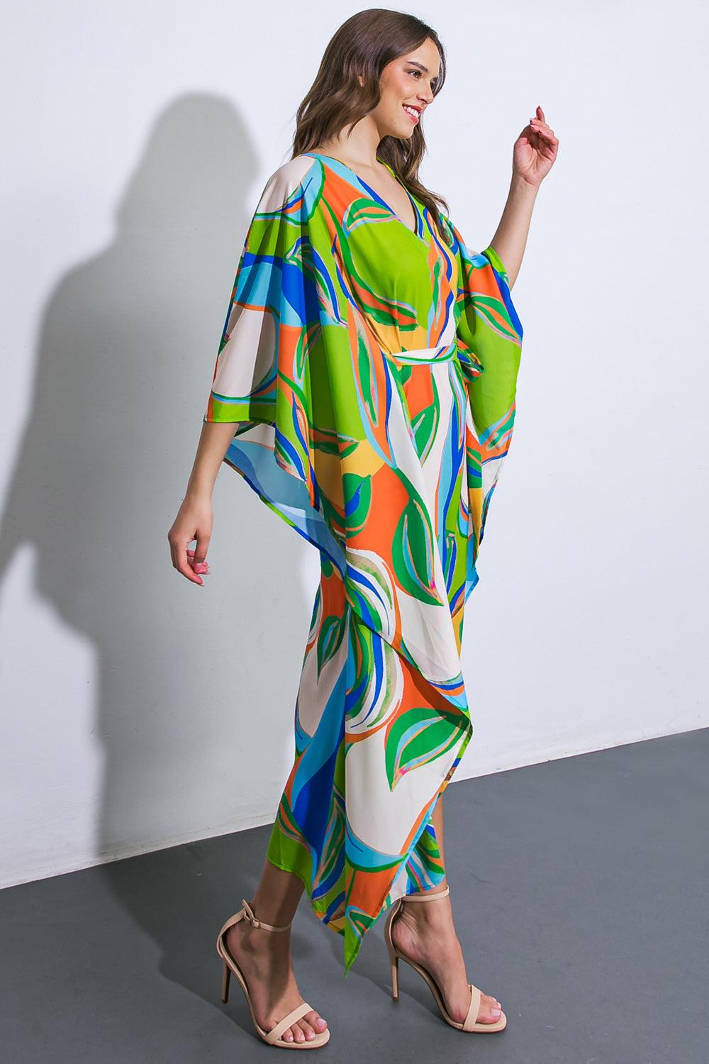 A Beautiful Sight Woven Kaftan Dress — Soul Flow Apparel