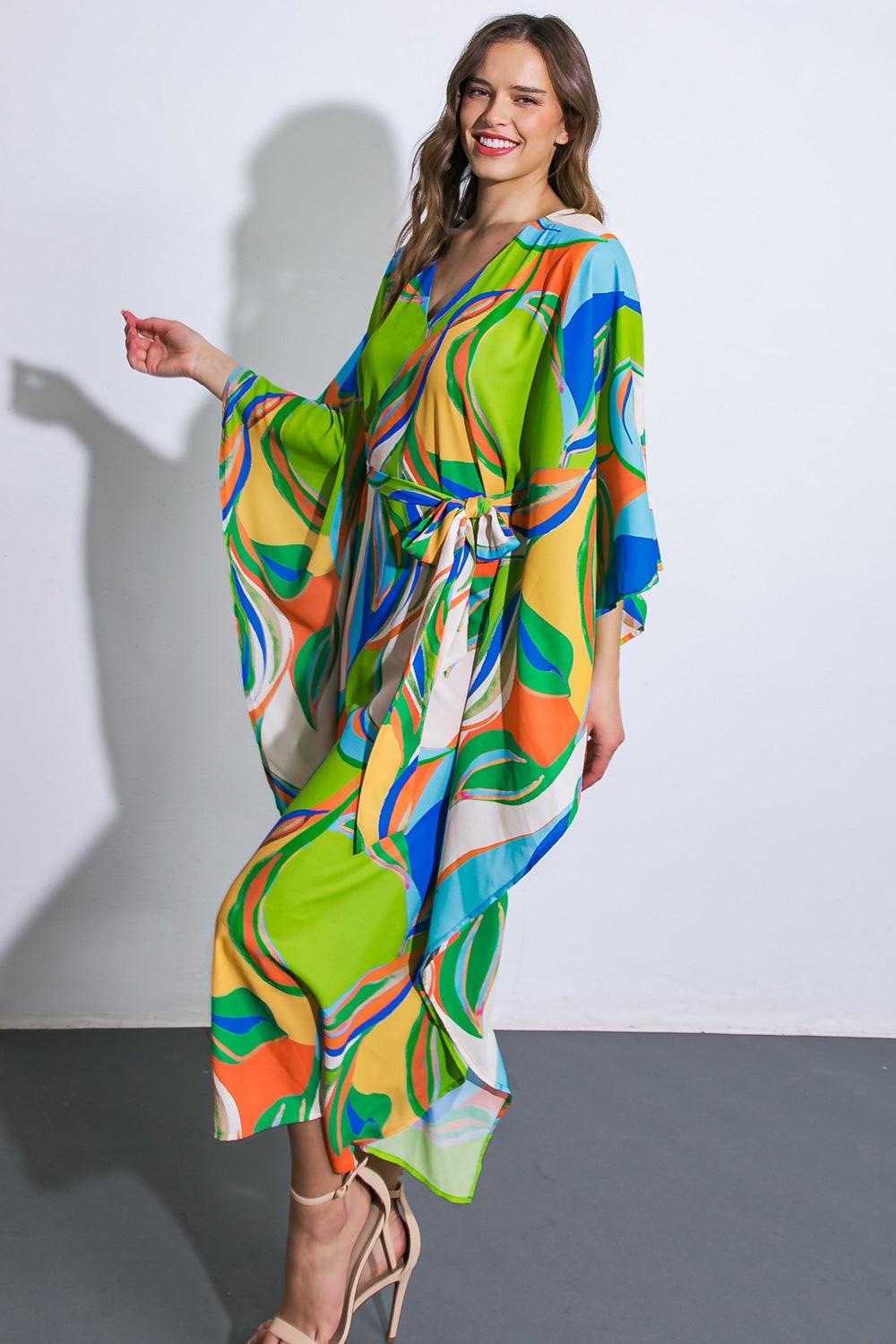 A Beautiful Sight Woven Kaftan Dress — Soul Flow Apparel
