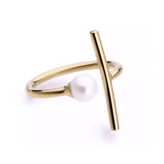 Single Pearl Ring — Soul Flow Apparel