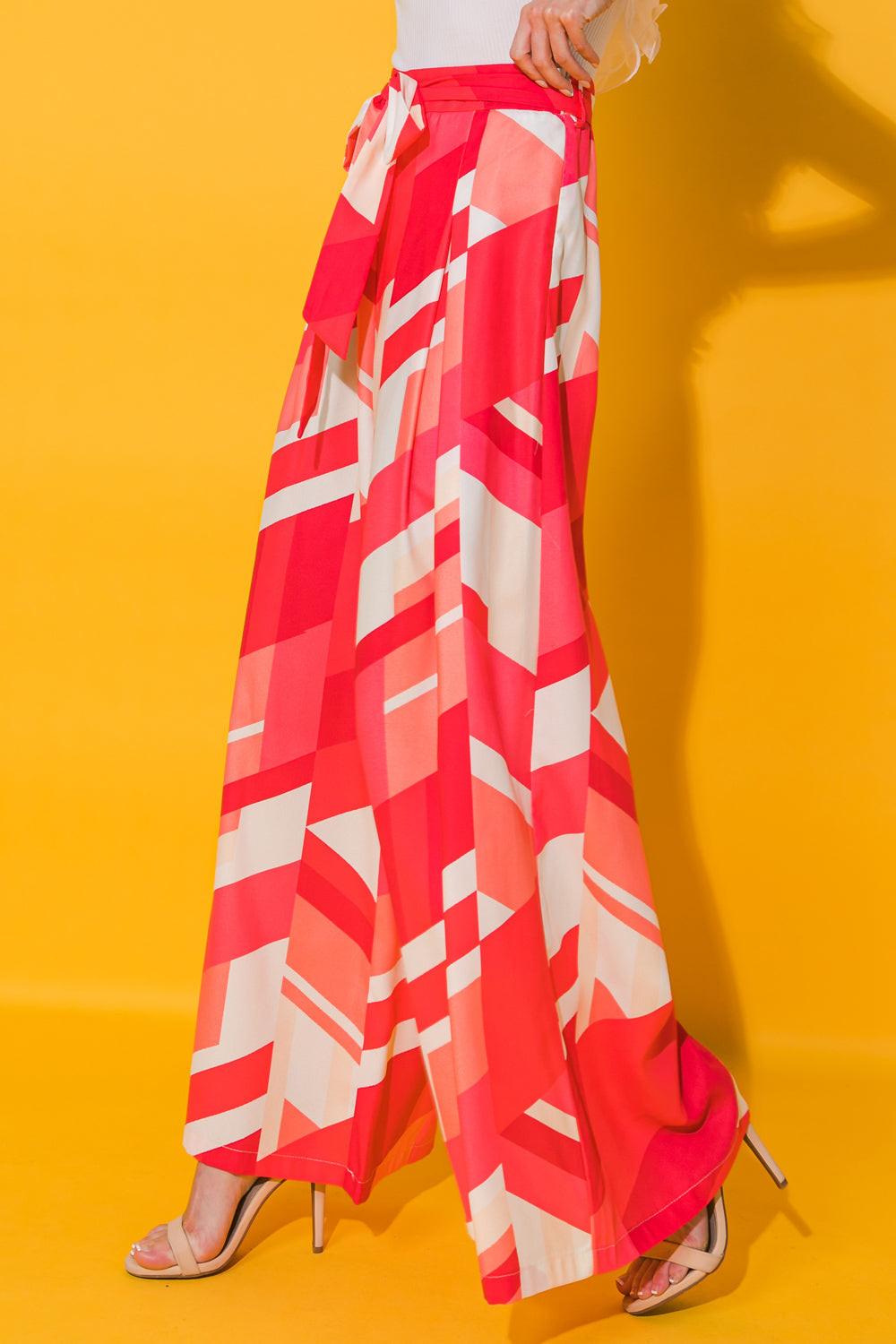 Good Times Only Wide Leg Woven Pants with Pleated Detail Side Zipper and Pockets, view 1 — Soul Flow Apparel