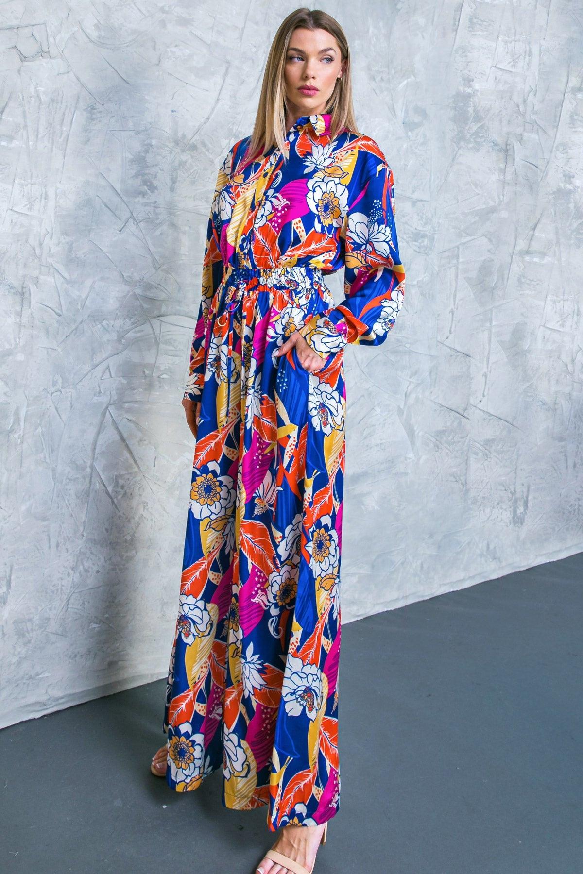 Blooming Hope Woven Jumpsuit — Soul Flow Apparel