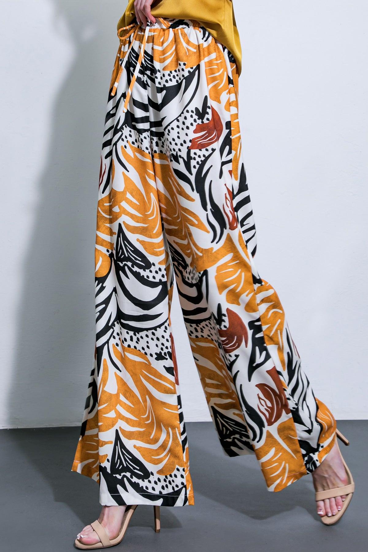 Where the Wind Woven Midi Pants — Soul Flow Apparel