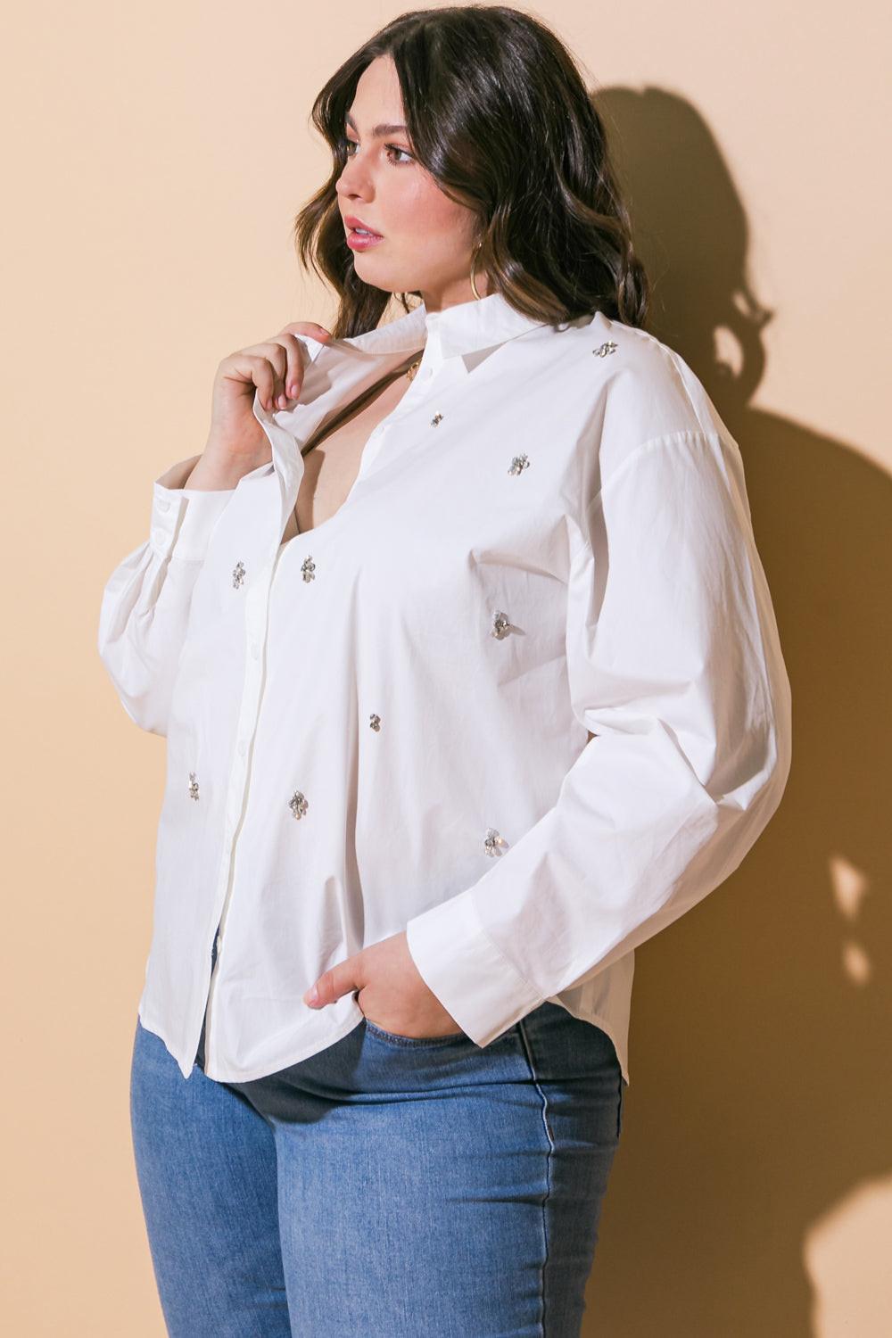 Hit Or Miss Poplin Shirt — Soul Flow Apparel