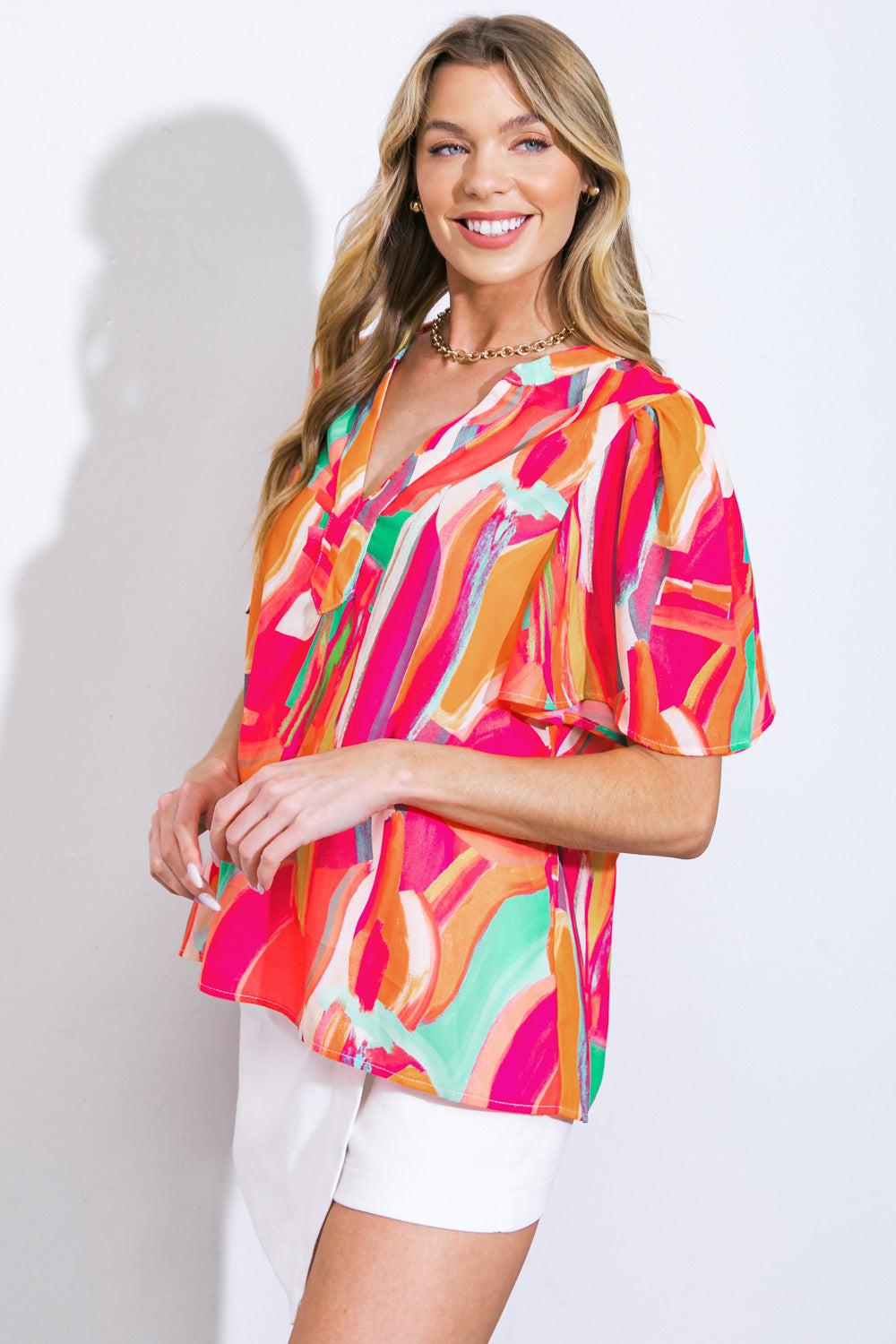 Lean on Me Woven Top — Soul Flow Apparel