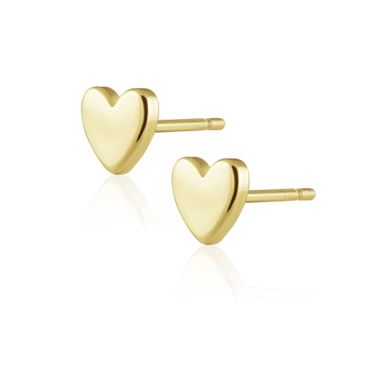 Solid Heart Studs — Soul Flow Apparel