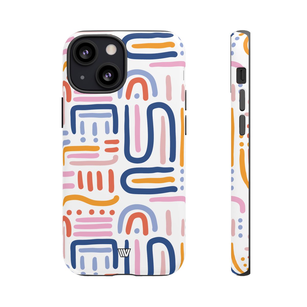 Memphis Bold Lines | Tough Phone Case — Soul Flow Apparel