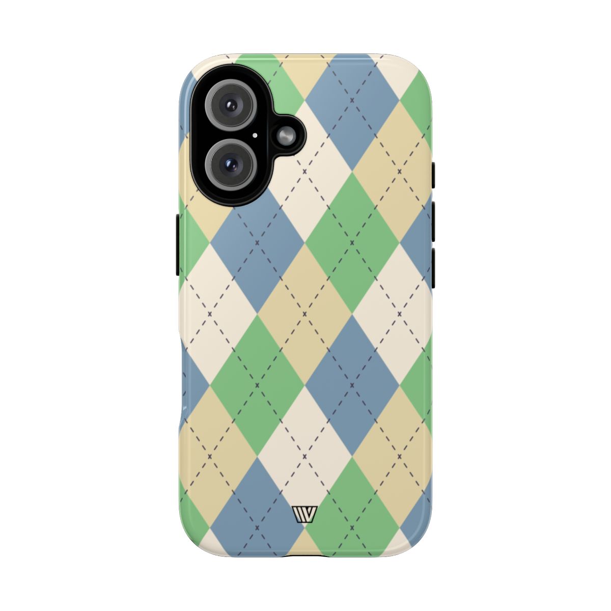 Green Blue Beige Argyle | Tough Phone Case — Soul Flow Apparel