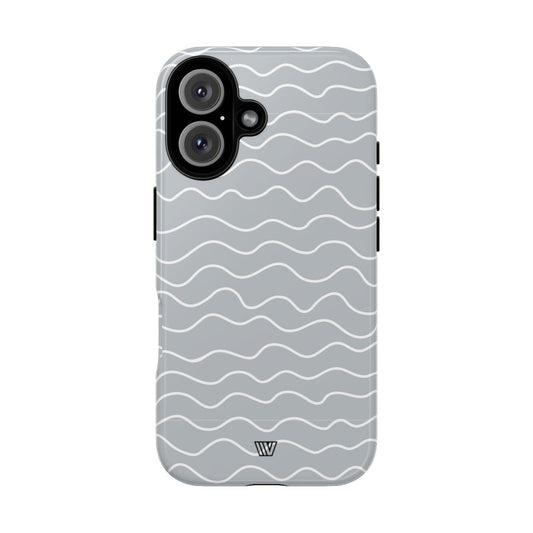 Gray Waves | Tough Phone Case — Soul Flow Apparel