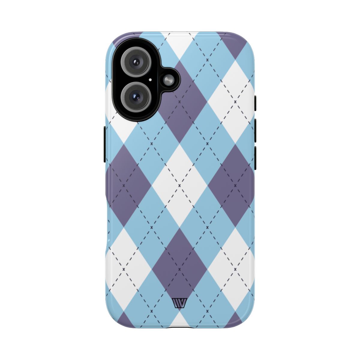 Blue White Purple Argyle | Tough Phone Case — Soul Flow Apparel