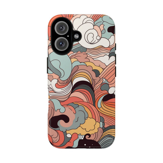 Abstract Doodle Clouds | Tough Phone Case — Soul Flow Apparel
