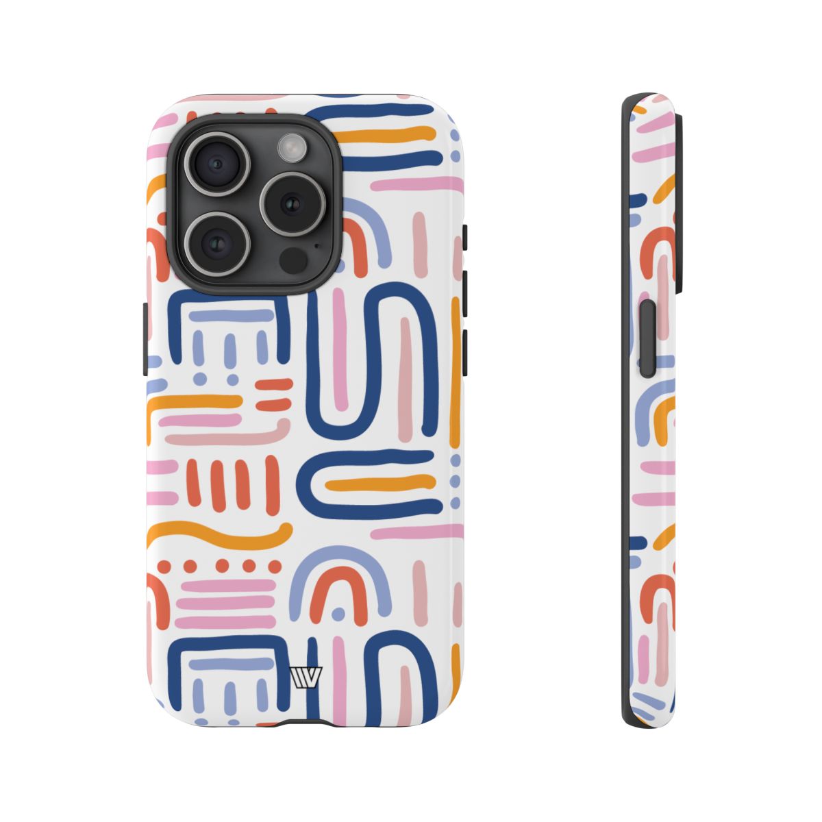 Memphis Bold Lines | Tough Phone Case — Soul Flow Apparel