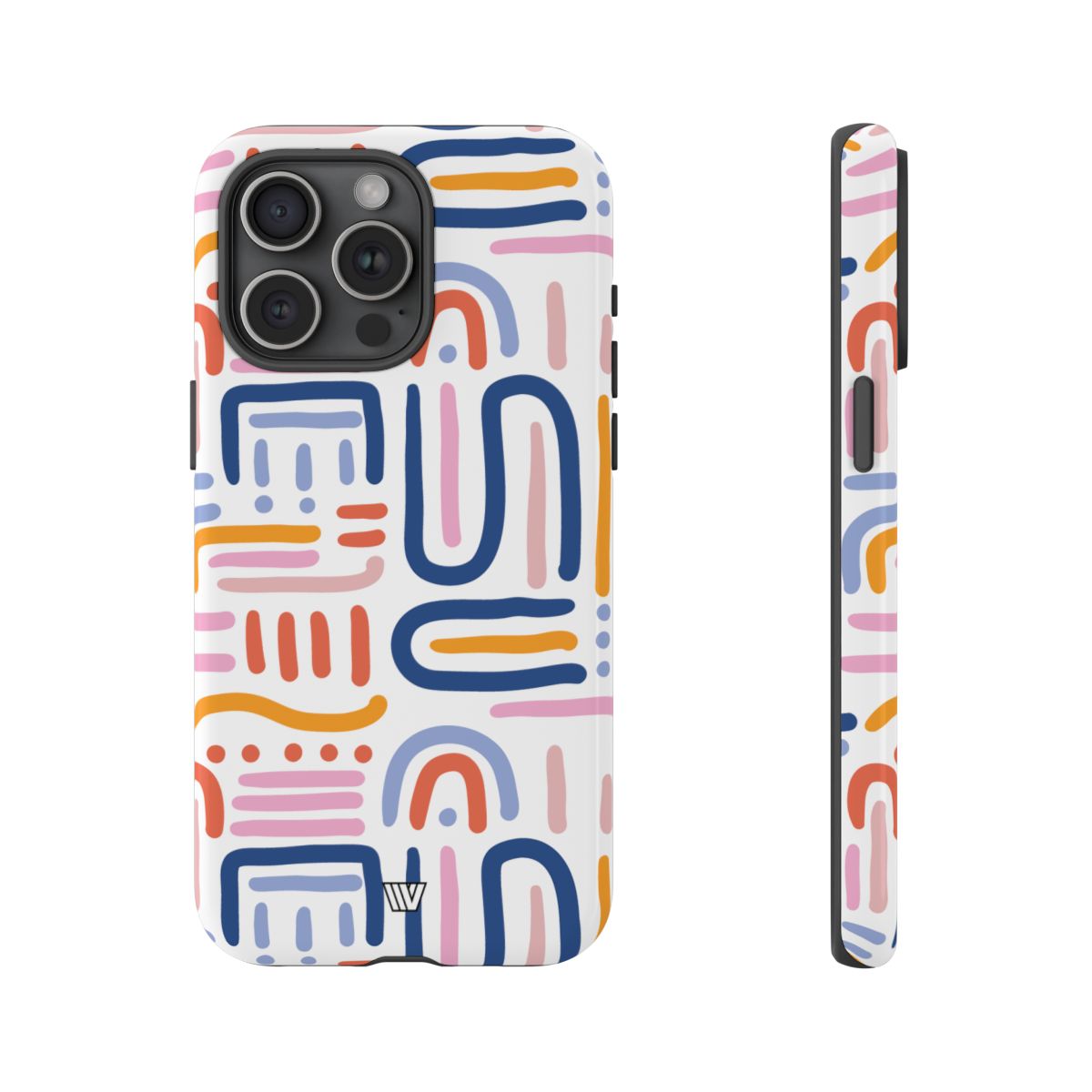 Memphis Bold Lines | Tough Phone Case — Soul Flow Apparel