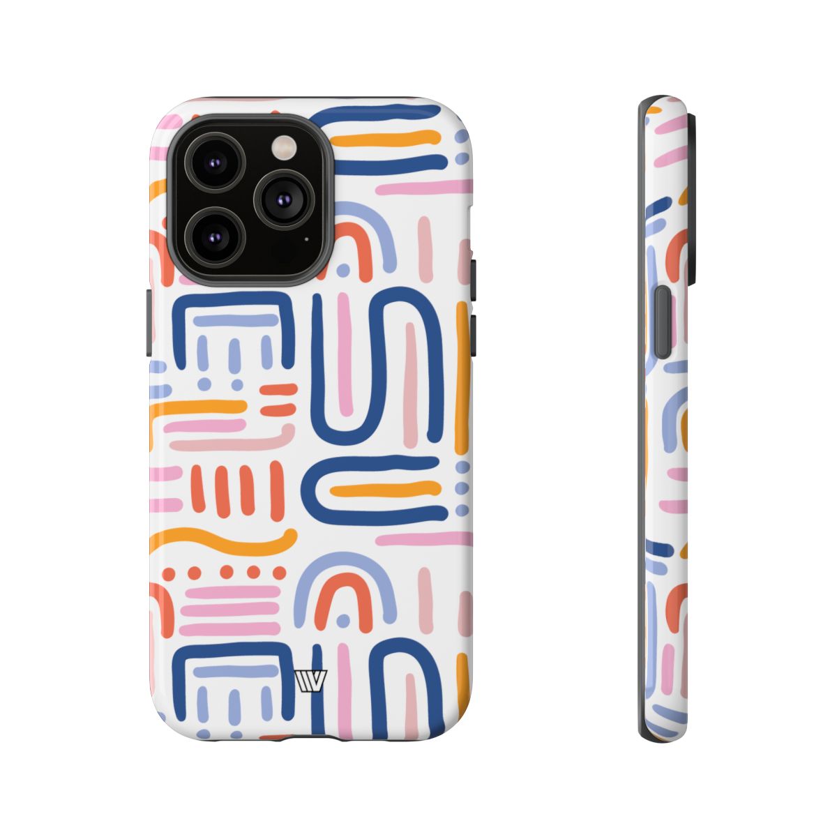Memphis Bold Lines | Tough Phone Case — Soul Flow Apparel