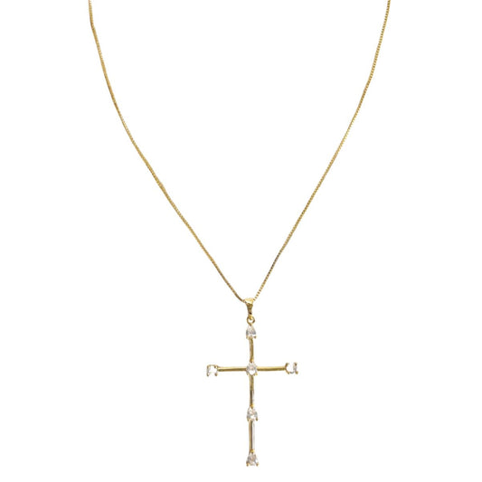 Tome Cz Cross Necklace — Soul Flow Apparel