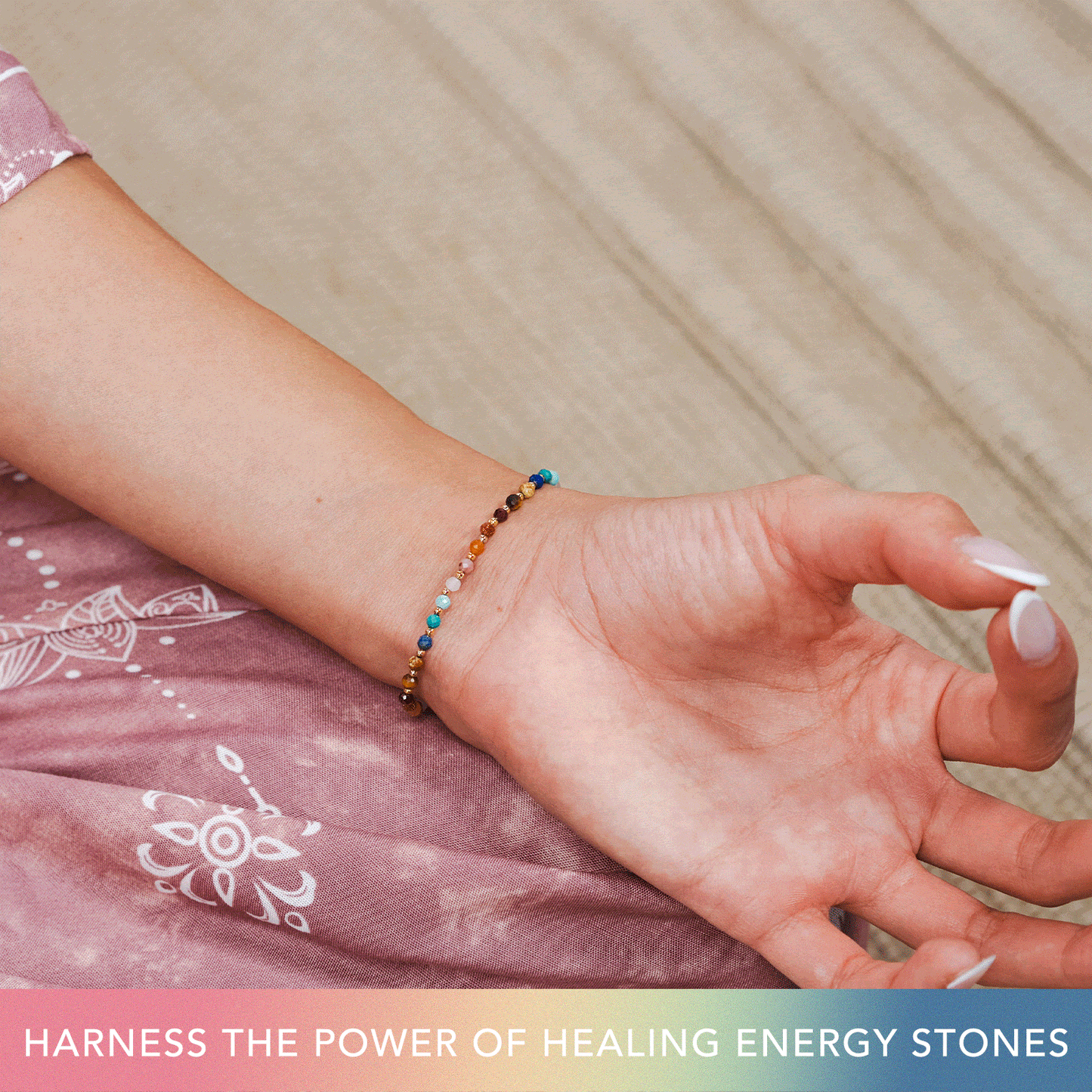Master Healer 3mm Metal Accent Bracelet — Soul Flow Apparel