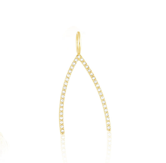Wishbone Pendant with Chain — Soul Flow Apparel