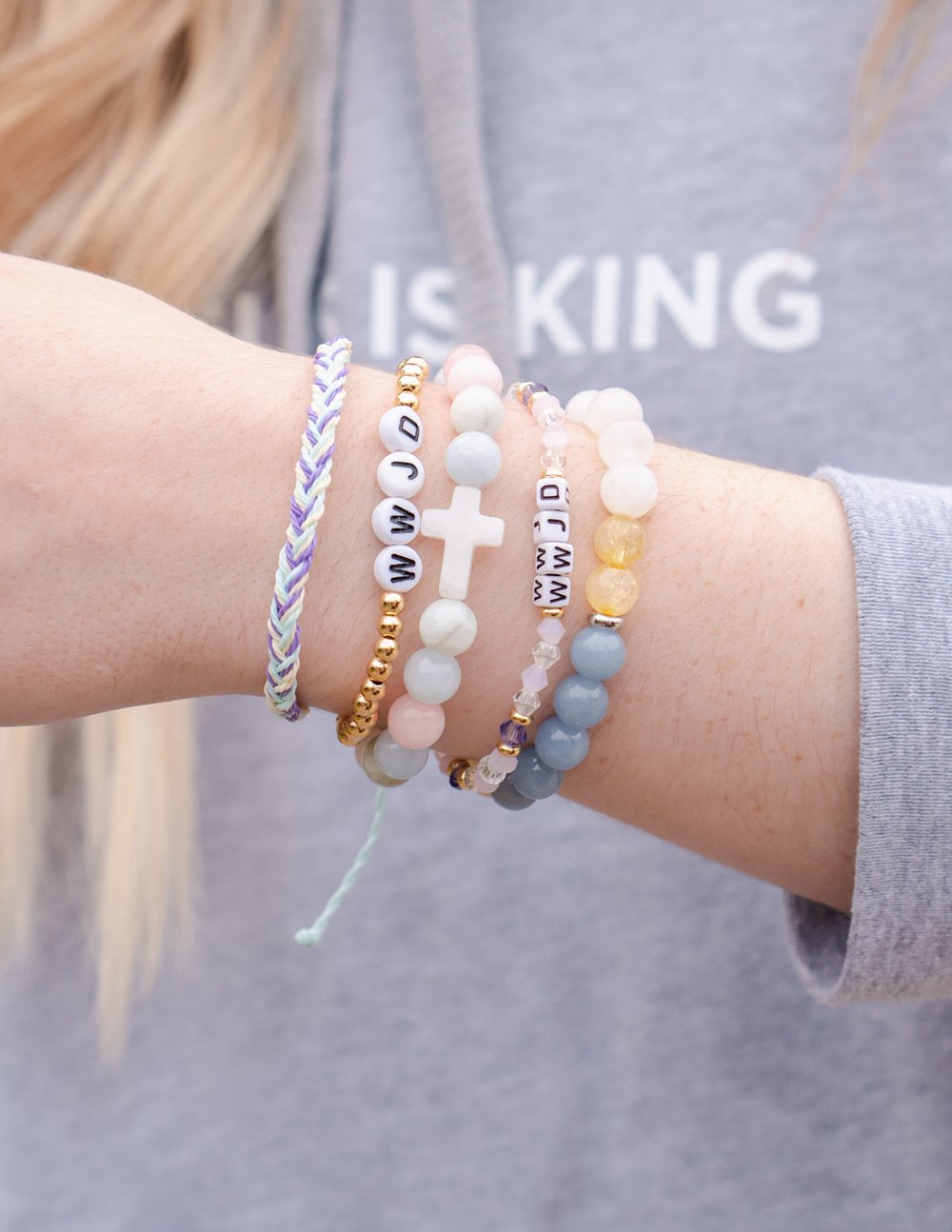 WWJD Letter Bracelet – Christian Letter Bracelet