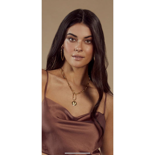 Zoe Lion Medallion Lariat — Soul Flow Apparel